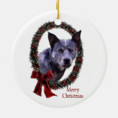 Australisch kerstfeest bij katten keramisch ornament (Achterkant)