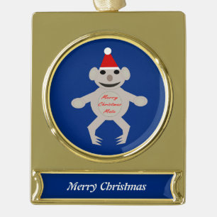 Australisch kerstfeest Koala Beer Aangepaste versi Verguld Banner Ornament