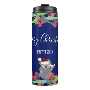 Australisch kerstfeest thermosbeker