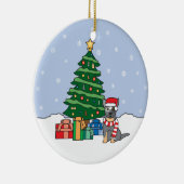 Australisch kerstkerstkerstfeest keramisch ornament (Rechts)