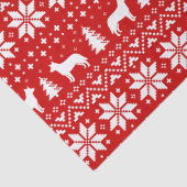 Australisch kerstpatroonrood tissuepapier (Detail)