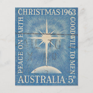 Australisch kerstpoststempel