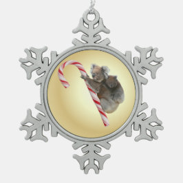 Australisch kerstsnoepkanaal Koala Tin Sneeuwvlok Ornament