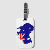 Australisch land bagagelabel (Voorkant (verticaal))