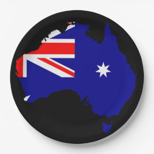 Australisch land papieren bordje