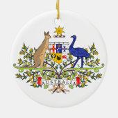 Australisch nationaal embleem keramisch ornament (Achterkant)