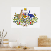 Australisch nationaal embleem poster (Keuken)