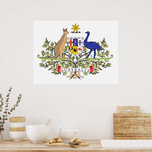 Australisch nationaal embleem poster (Keuken)