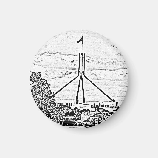 Australisch Parlement - Canberra Magneet (Voorkant)