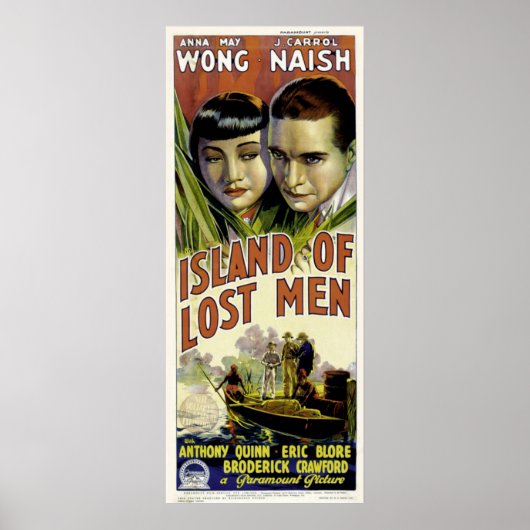 Australisch Poster ~ Island of Lost Mannen ~ 1939 (Voorkant)