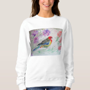 Australisch Rosella Parrot Waterverf Sweatshirt