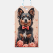 Australisch Rund met Rozen - Valentijnsdag Cadeaulabel (Voorkant)