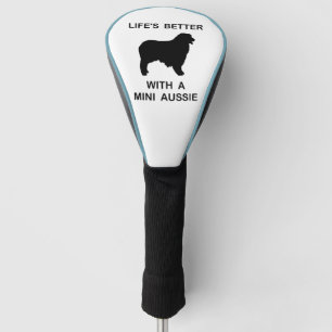 Australisch Shepherd-silhouette tilt beter Golfheadcover