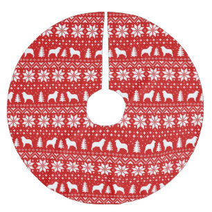 Australisch Shepherd Silhouettes kerstpatroon Kerstboom Rok
