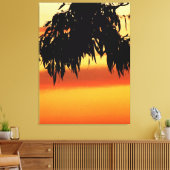 Australisch Silhouette Sunset Wrapped Canvas Afdruk (Insitu (Woonkamer))