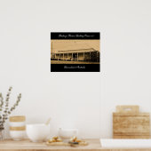 Australisch spoorwegstation circa 1865 Poster (Keuken)