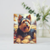  Australisch Terrierschilderij Briefkaart (Staand voorkant)