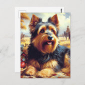  Australisch Terrierschilderij Briefkaart (Voorkant / Achterkant)