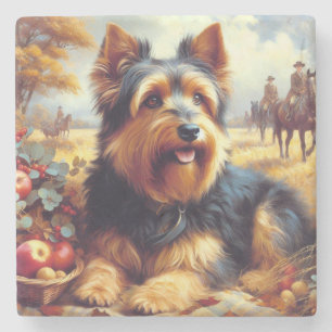  Australisch Terrierschilderij Stenen Onderzetter
