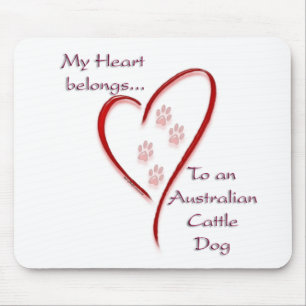 Australisch vee hond hart behoort muismat