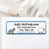 Australisch vee Hond Herding Schapen Etiket (Insitu)