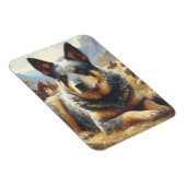  Australisch vee hond schilderen Magneet (Rechterzijde)