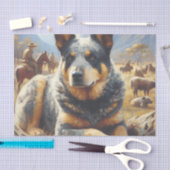 Australisch vee hond schilderen Tissuepapier (Craft)