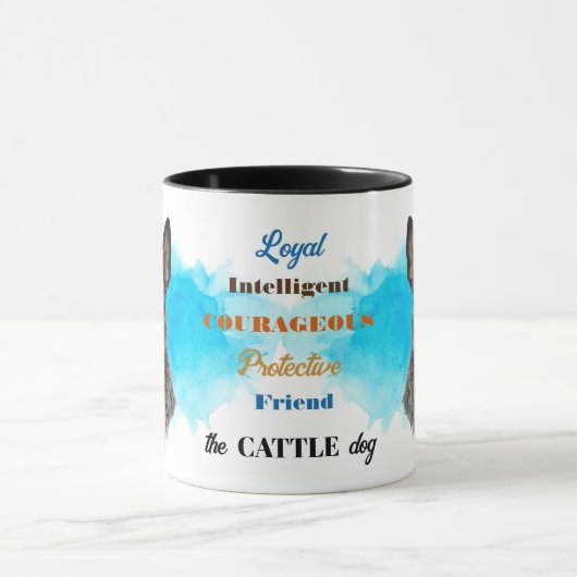 Australisch vee hond trouwe vriend mok (Midden)