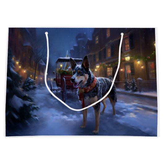 Australisch vee Kerstmis Feestelijk Seizoen Groot Cadeauzakje (Voorkant)