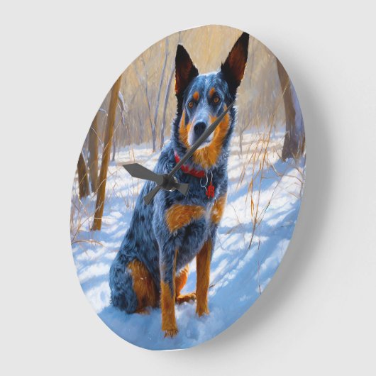 Australisch vee liet het sneeuwKerstmis Grote Klok (Hoek)