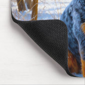 Australisch vee liet het sneeuwKerstmis Muismat (Hoek)