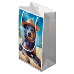 Australisch vee op het strand, hondenliefhebbers z klein cadeauzakje