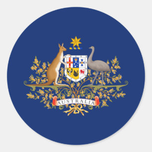 Australisch wapen, Australië Ronde Sticker