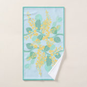 Australisch Wattle bloesems green en goud Bad Handdoek (Handdoek)