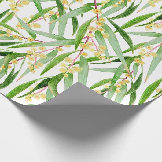 Australisch Wattle Pattern Cadeaupapier (Hoek)