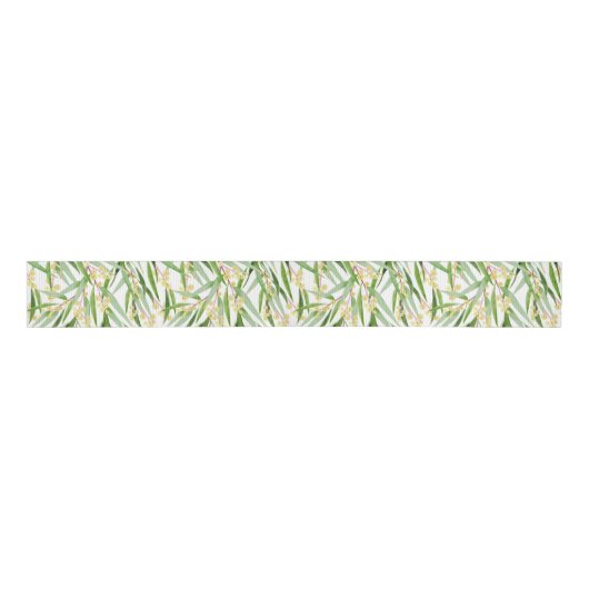 Australisch Wattle Pattern Grosgrain Lint (Voorkant)