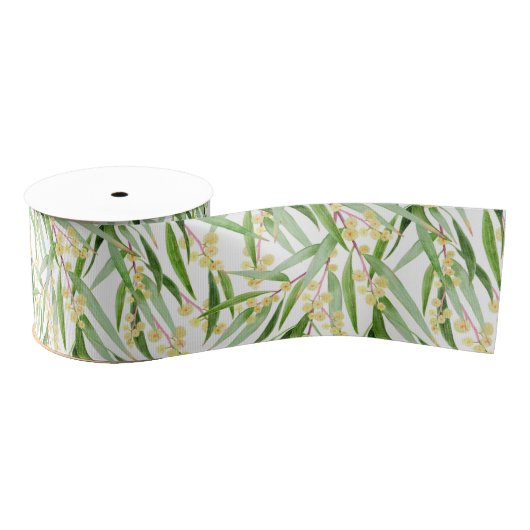 Australisch Wattle Pattern Grosgrain Lint (Spoel)