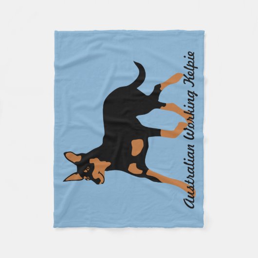 Australisch Working Kelpie Fleece Deken (Voorkant)