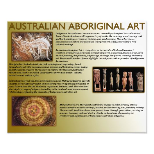 Australische aboriginal Art Foto Afdruk (Voorkant)
