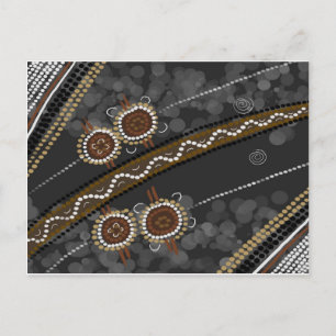 Australische aboriginal Art - Lost Tribes Briefkaart