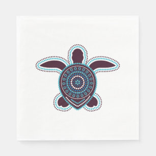 Australische Aboriginal Art Turtle Servet