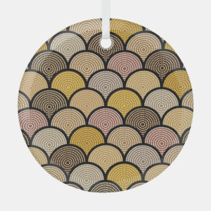 Australische Aboriginal: Kleurrijke gestippelde Vi Glas Ornament