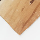 Australische Aboriginal-thema Kangoeroe Scene Fleece Deken (Hoek)