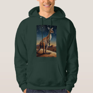 Australische Aboriginal-thema Kangoeroe Scene Hoodie