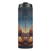 Australische Aboriginal-thema Kangoeroe Scene Thermosbeker (Voorkant)