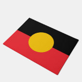 Australische Aboriginal vlag Deurmat (Schuin)