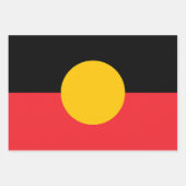 Australische Aboriginal vlag Inpakpapier Vel (Voorkant 3)