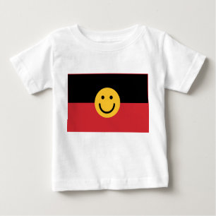 Australische Aboriginal vlag met glimlach