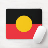 Australische Aboriginal vlag Muismat (Met muis)