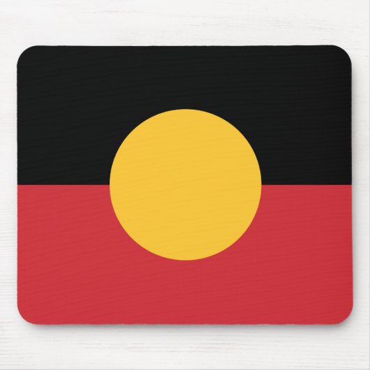 Australische Aboriginal vlag Muismat (Voorkant)